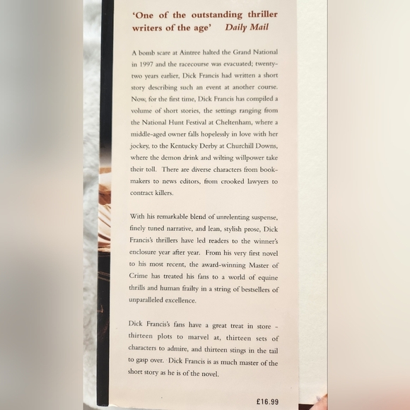 2/$25 - Dick Francis book Field of 13 - Picture 3 of 3